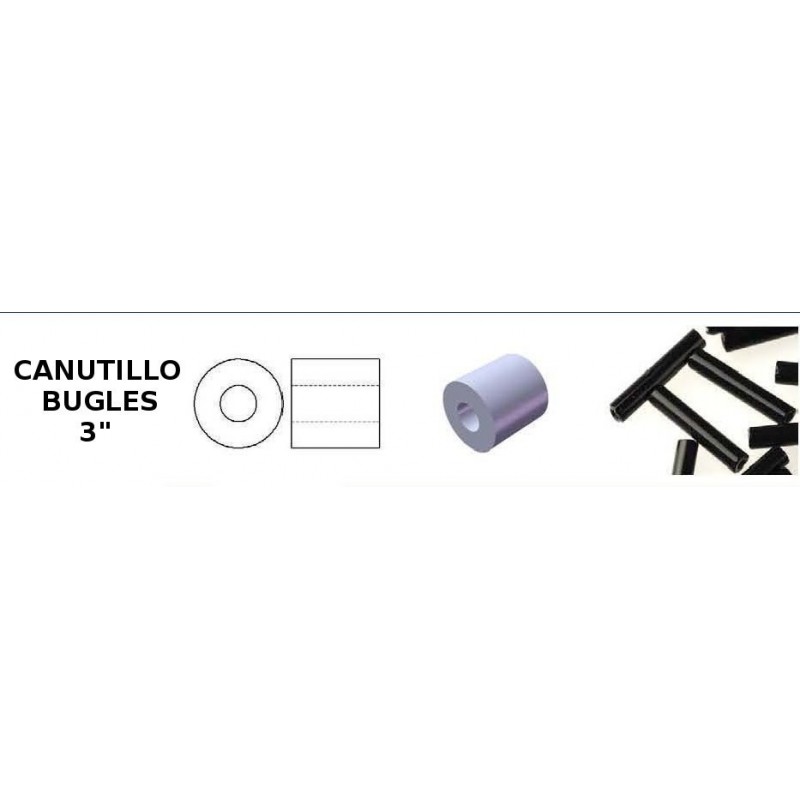 CANUTILLO LISO 3" CRISTAL CHECO PRECIO POR KILO