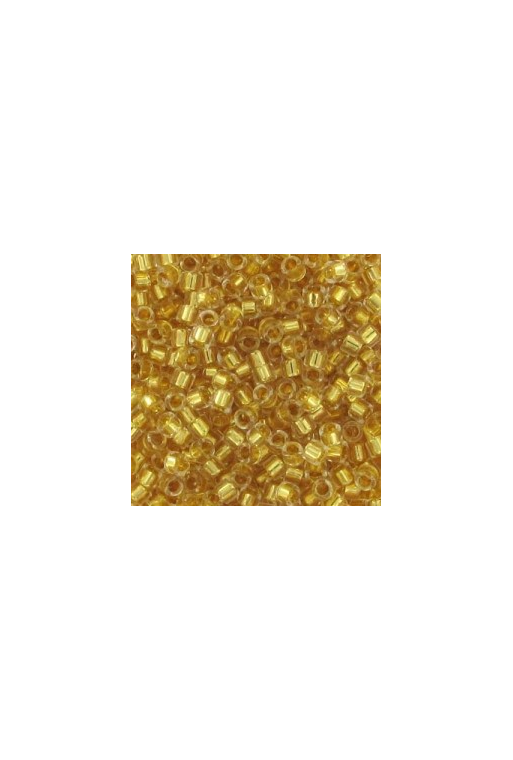 TUBO MIYUKI DELICA 11/0 Nº 033 (7,2gr) 24KT GOLD LINED CRYSTAL