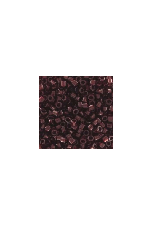 TUBO MIYUKI DELICA 11/0 Nº 1102 (7,2gr) TRANSPARENT DARK CRANBERRY