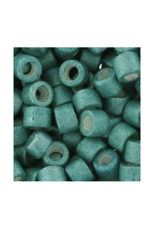 TUBO MIYUKI DELICA 11/0 Nº 1172 (7,2gr) GALVANIZED MAT DARK AQUA