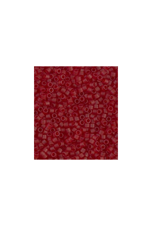 TUBO MIYUKI DELICA 11/0 Nº 1262 (7,2gr) MAT TRASNPARENT DARK CRANBERRY