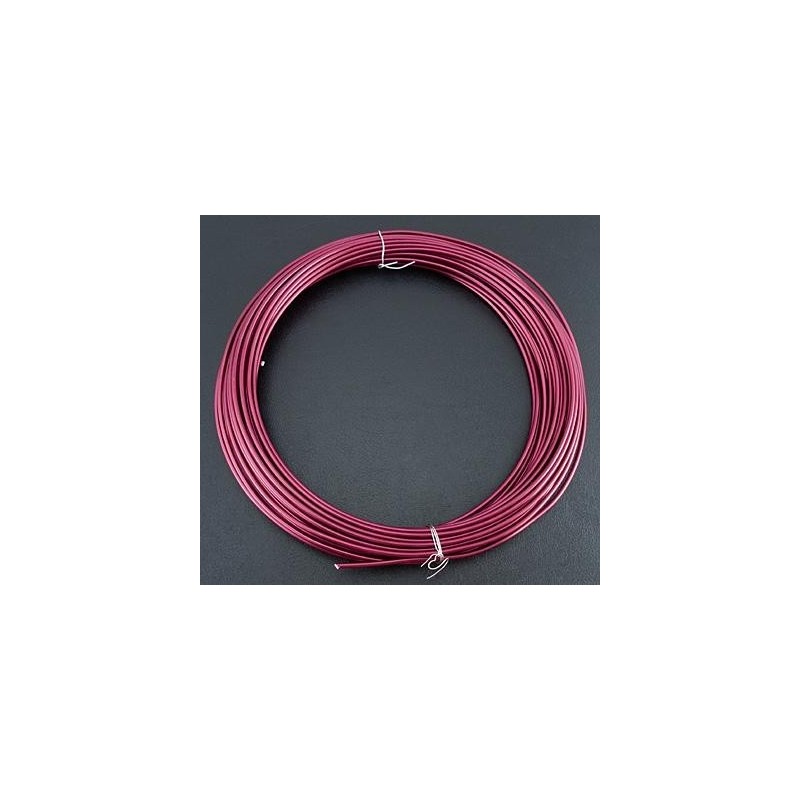 CABLE ALUMINIO 2mm (12Mt) 100gr. ROSA