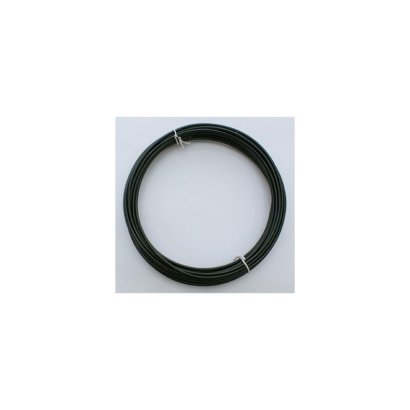 CABLE ALUMINIO 2mm (12Mt) 100gr. NEGRO