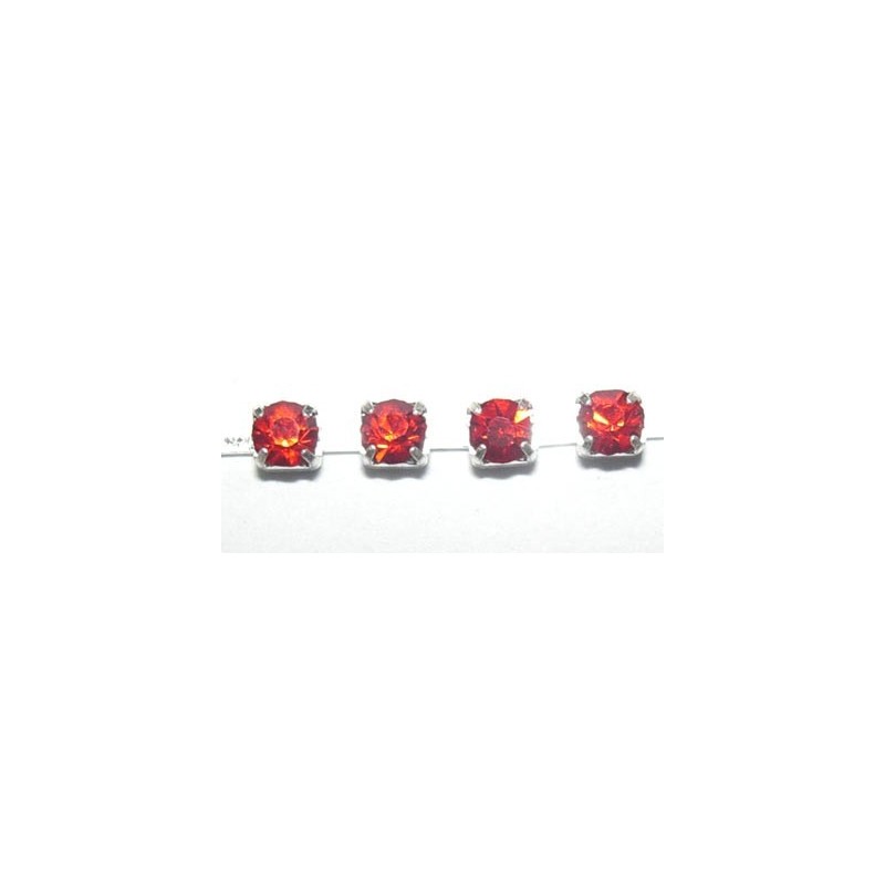 MTS CADENA STRASS 2,5 CRISTAL ROJO  CHC-J004-1